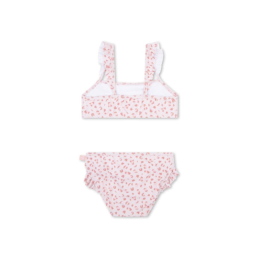 Léopard | bikini UV pour filles vieux rose