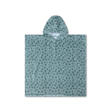 Léopard | poncho de plage vert 65 x 65 cm