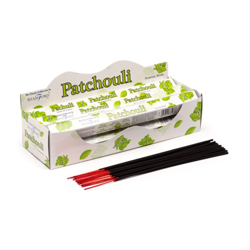 37103 patchouli - bâtons d'encens hexagonaux premium stamford