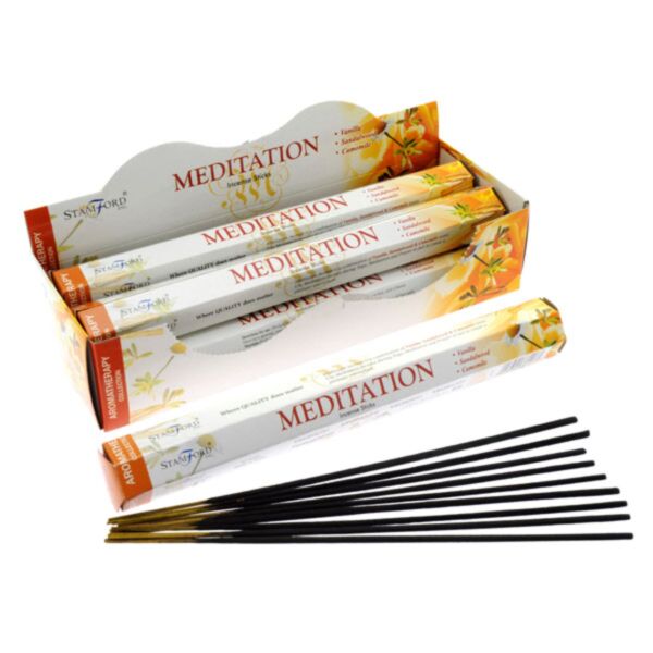 37117 méditation - bâtons d'encens d'aromathérapie stamford hex