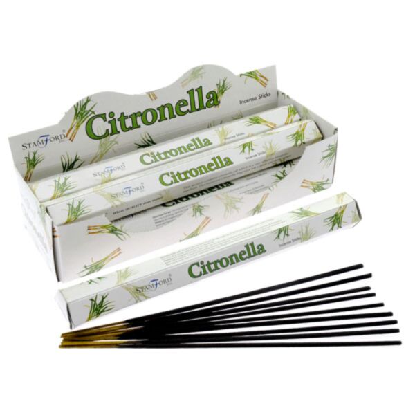 37120 citronnelle - bâtons d'encens hexagonaux Stamford Premium