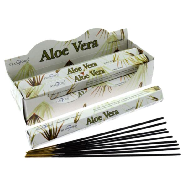 37108 aloe vera - bâtons d'encens hexagonaux premium stamford