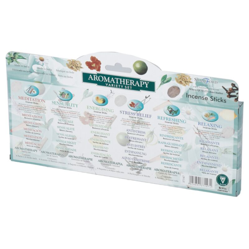 37147 aromathérapie - bâtons d'encens stamford hex coffret cadeau 6 paquets
