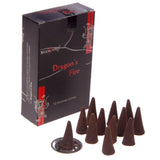 Dragons fire 37180 - cônes d'encens noir stamford
