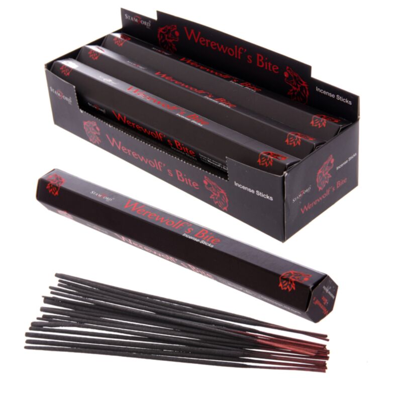 37131 morsure de loup-garou - bâtons d'encens noir stamford
