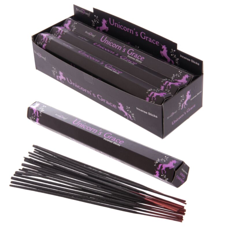 37136 grâce licorne - bâtons d'encens noir stamford