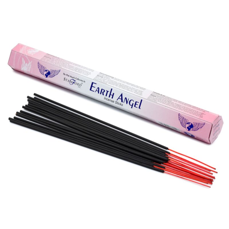 37151 ange de la terre - bâtons d'encens noir stamford