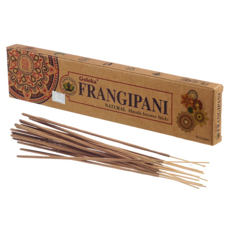 Frangipanier - bâtons d'encens goloka organika