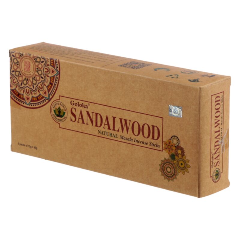 Bois de santal - bâtons d'encens goloka organika