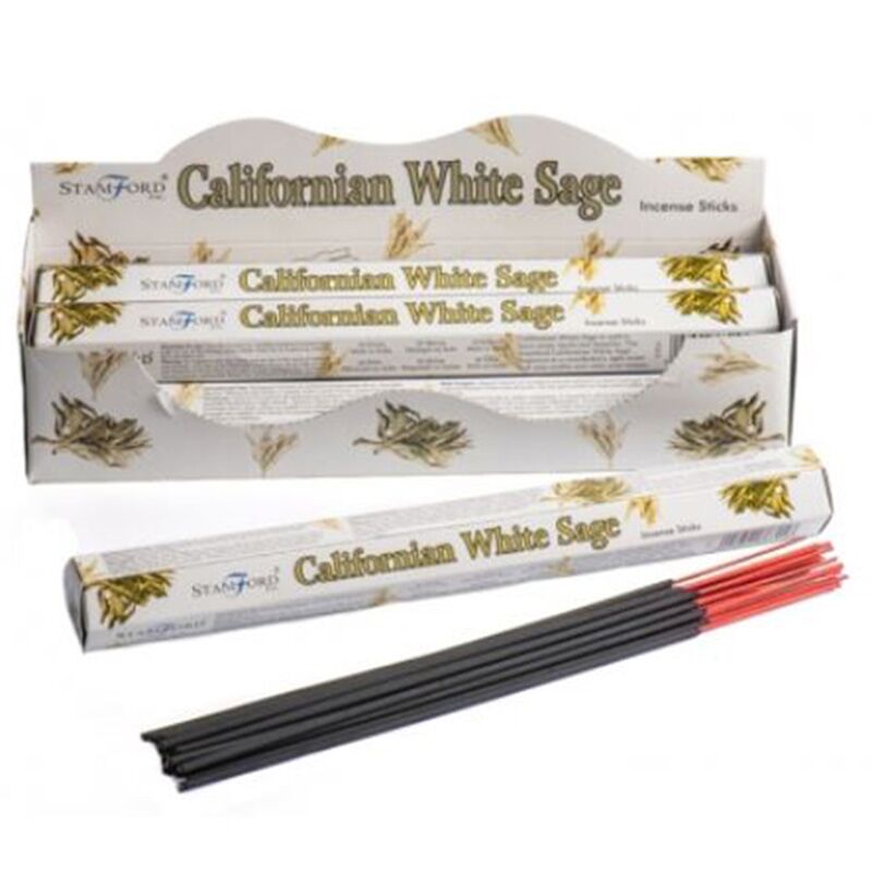 37315 California White - Bâtons d'encens hexagonaux Stamford Premium