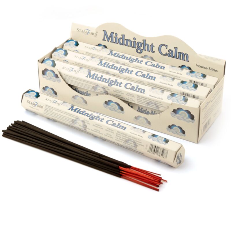 37528 Midnight Calm - Bâtons d'encens hexagonaux Stamford Premium