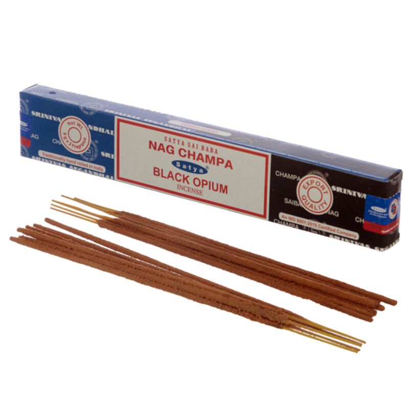01307 bâtons d'encens satya nag champa opium noir