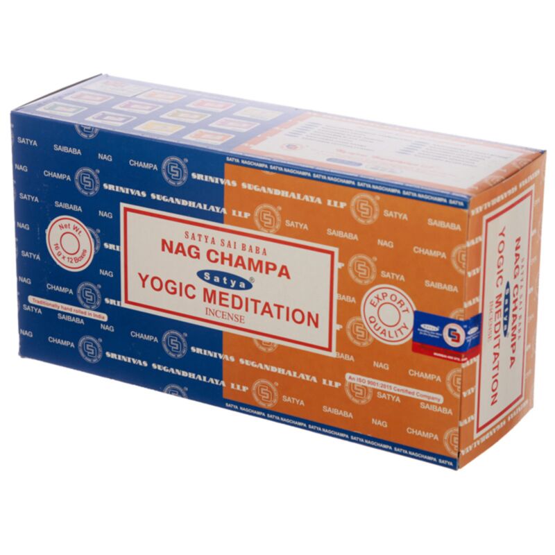 01342 bâtons d'encens de méditation satya nag champa yogi