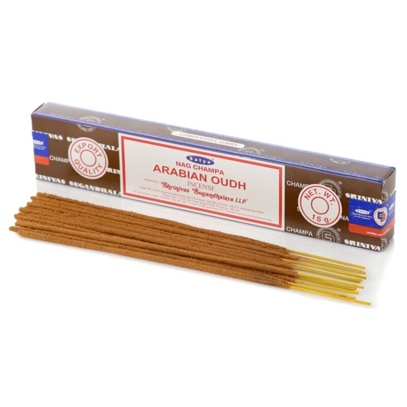 01343 bâtons d'encens oud arabe - satya nag champa