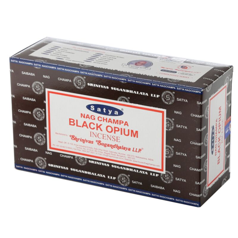 01346 opium noir - bâtons d'encens satya nag champa