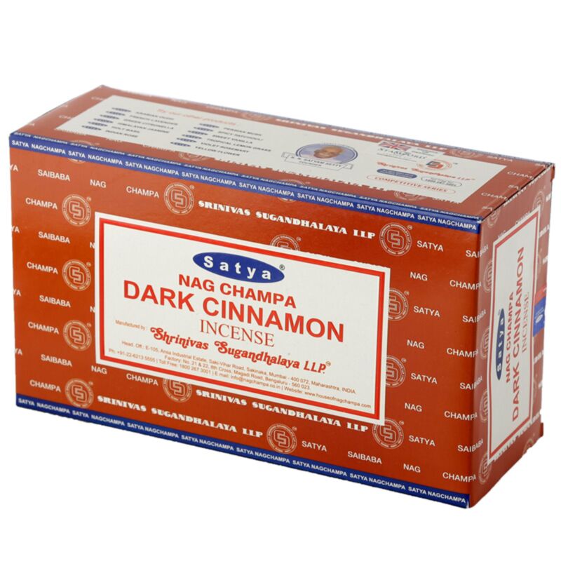 01349 cannelle foncée - bâtons d'encens satya nag champa