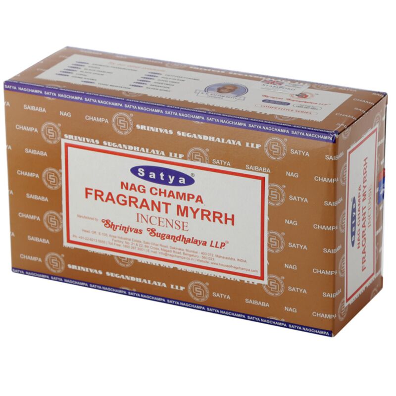 01352 myrrhe parfumée - bâtons d'encens satya nag champa