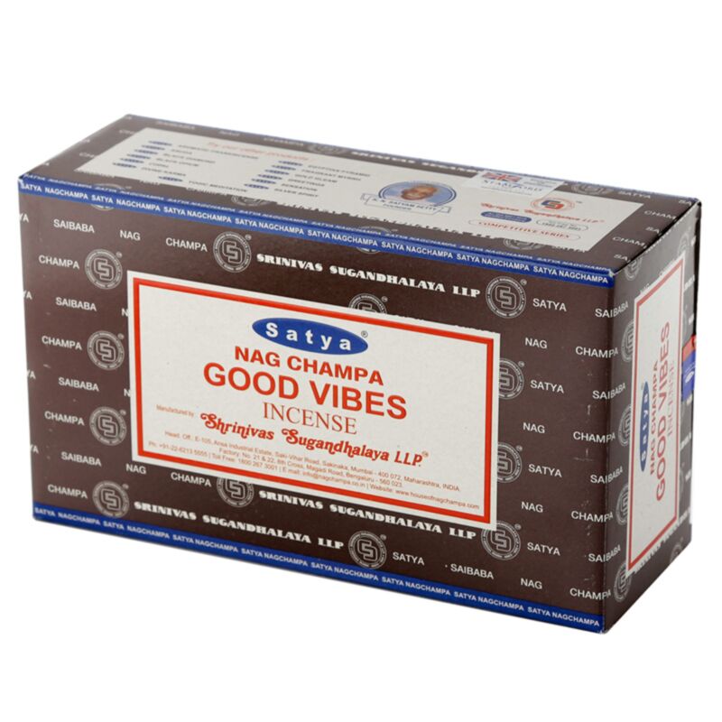 01355 bonnes vibrations - bâtons d'encens satya nag champa