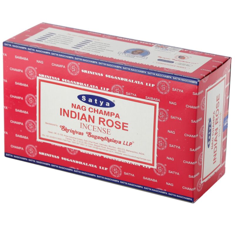01360 rose indienne - bâtons d'encens satya nag champa