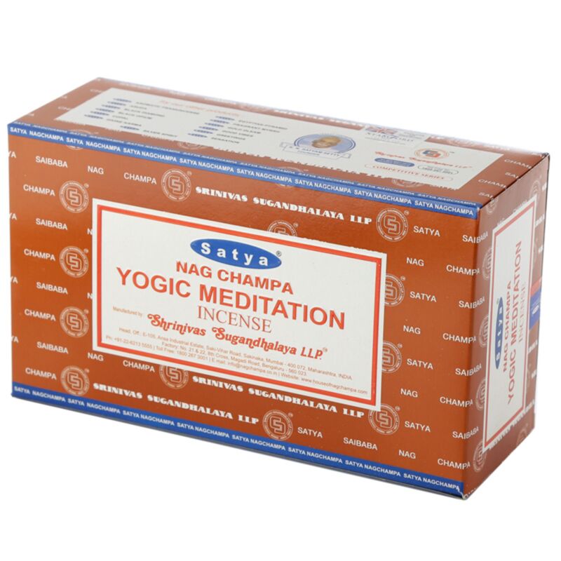 01369 méditation yogi - bâtons d'encens satya nag champa