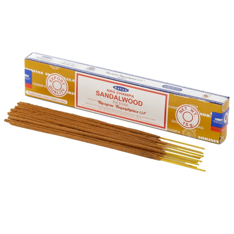 01430 bois de santal vfm - bâtons d'encens satya nag champa