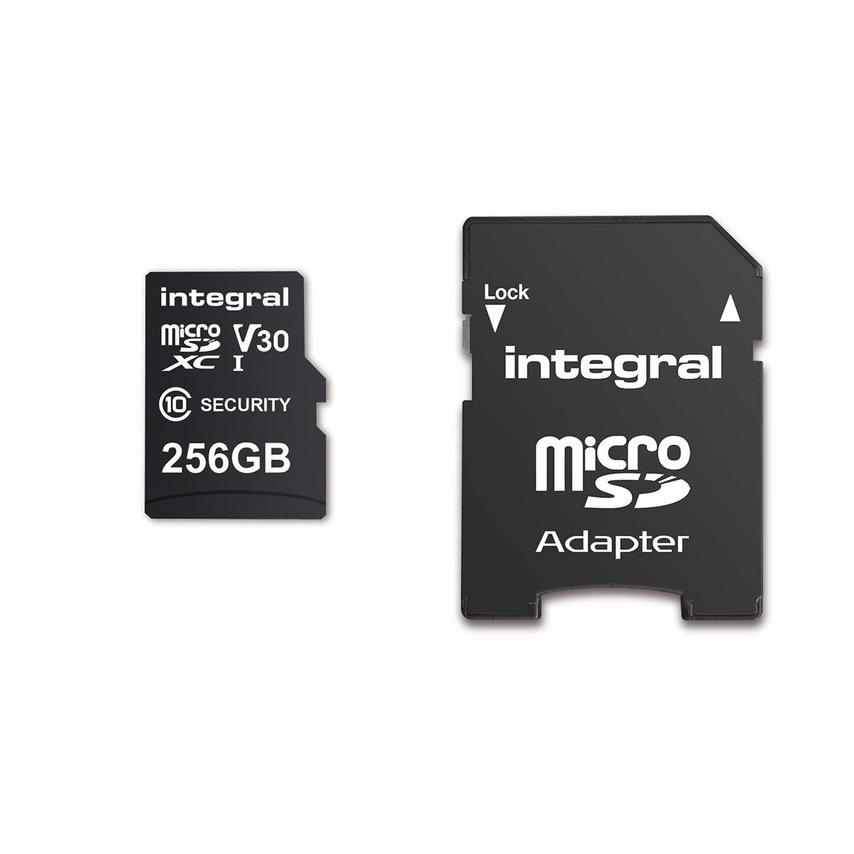 Carte microSD de caméra de sécurité intégrée de 256 Go pour dashcams, caméras domestiques, vidéosurveillance, caméras corporelles et drones - inmsdx256g10se