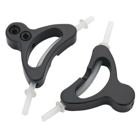 Porte-câbles chevauchants en alliage Jagwire avec doublure (2 pièces) - noir