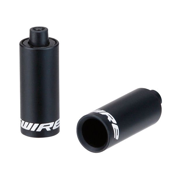 Embouts Jagwire à capuchon - décalage 4,5 mm (tressé) - alliage (30pcs) - noir