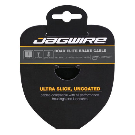 Câble de frein route Jagwire - acier inoxydable ultra-lisse poli Elite - 1,5x2750mm - sram shimano