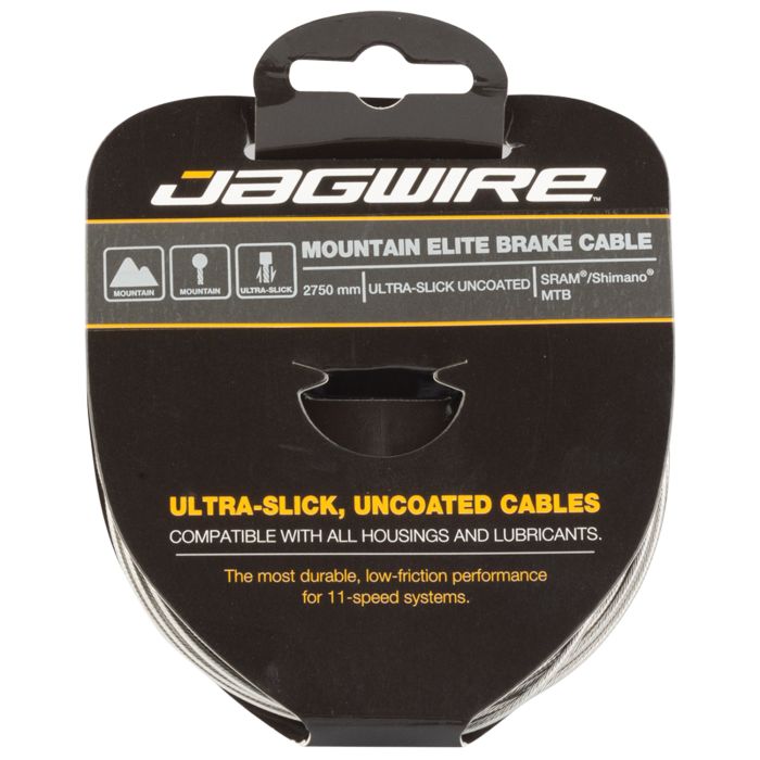 Câble de frein de montagne Jagwire - acier inoxydable ultra-liss poli Elite - 1,5x2750mm - sram shimano