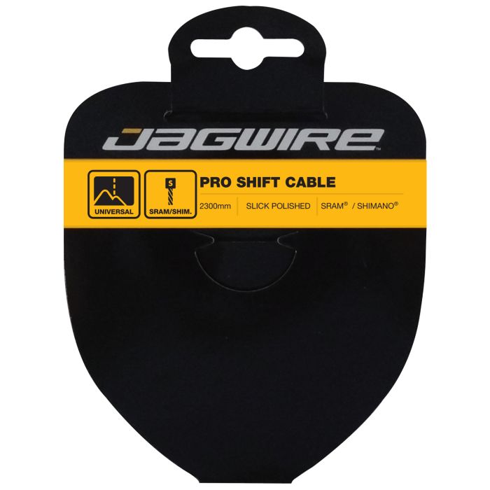 Câble de changement de vitesse Jagwire - acier inoxydable poli pro - 1,1x2300mm - sram shimano