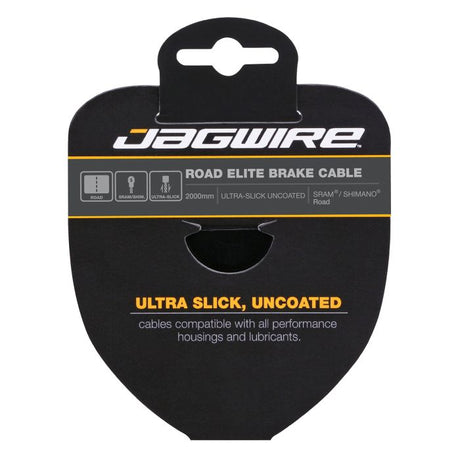 Câble de frein route Jagwire - acier inoxydable ultra-lisse poli Elite - 1,5x2000mm - sram shimano