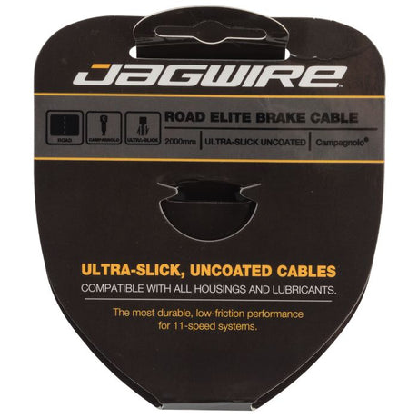 Câble de frein route Jagwire - acier inoxydable poli ultra-lisse élite - 1,5x2000mm - campagnolo