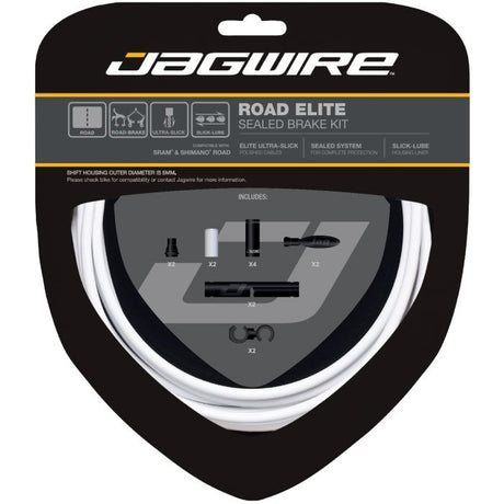 Kit de freins scellés Jagwire Road Elite - blanc
