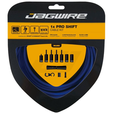 Jagwire 1x kit de changement de vitesse pro - bleu sid