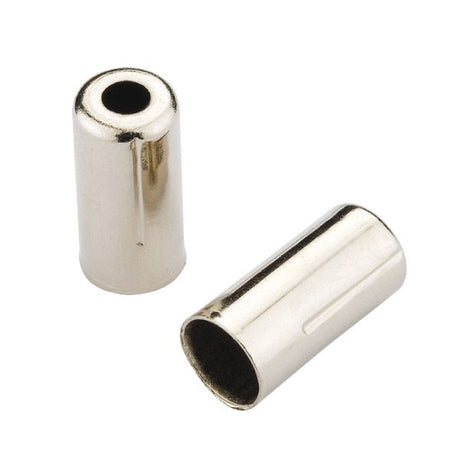 Embouts Jagwire ouverts - frein 5mm (à sertir) - laiton (1000pcs) - chrome