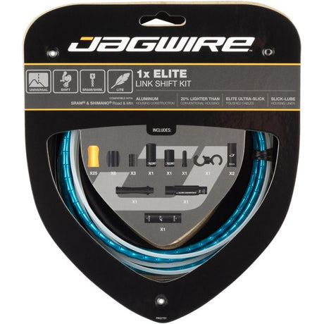 Jagwire 1x kit de changement de vitesse Elite Link - bleu