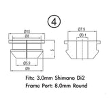 Pack de bouchons de cadre Jagwire - boîtier de dérailleur 4 mm (cadre 2 mm) (10 pièces)