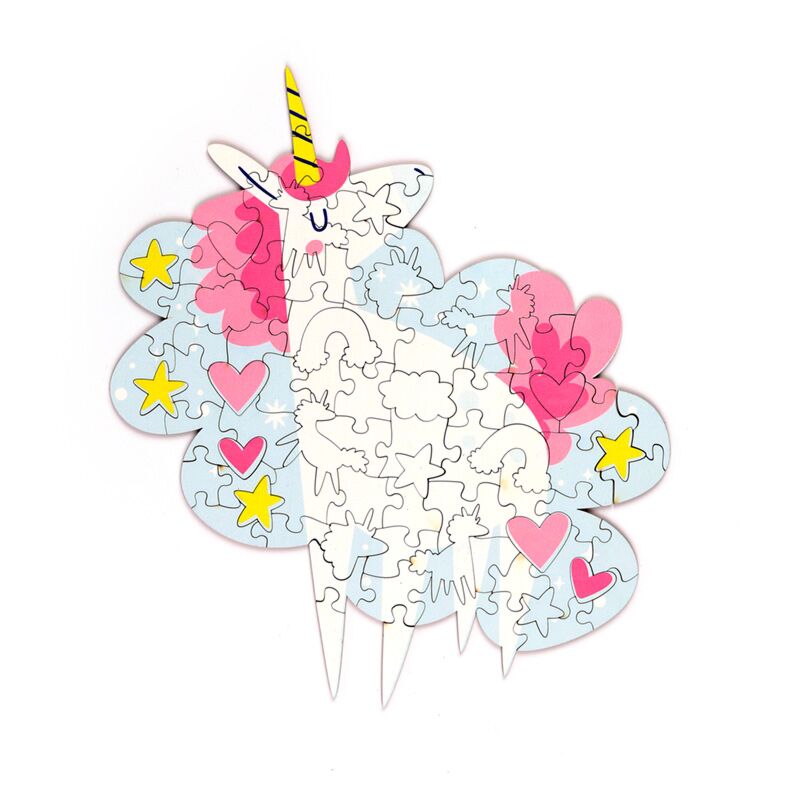 Puzzle enfant recyclé Licorne magique 90 pièces