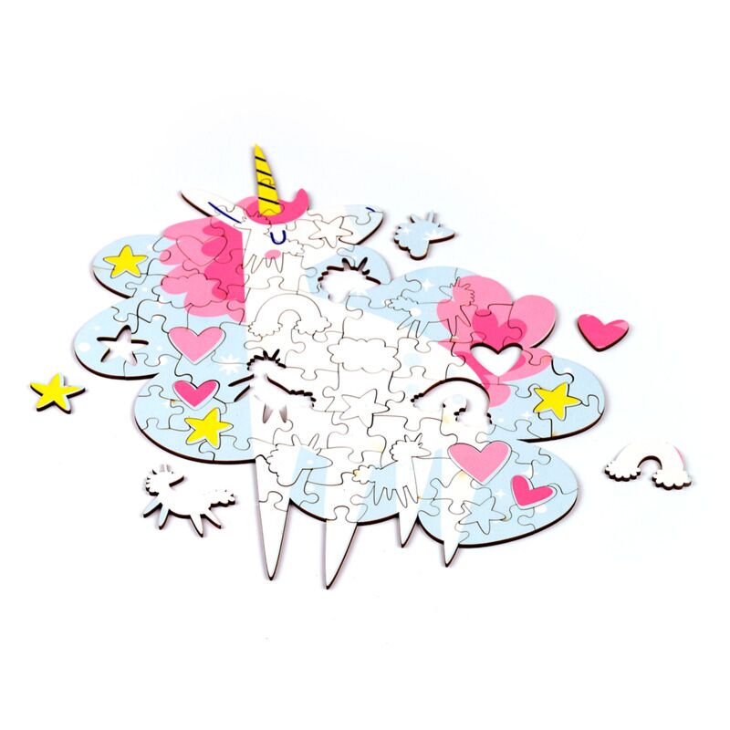 Puzzle enfant recyclé Licorne magique 90 pièces