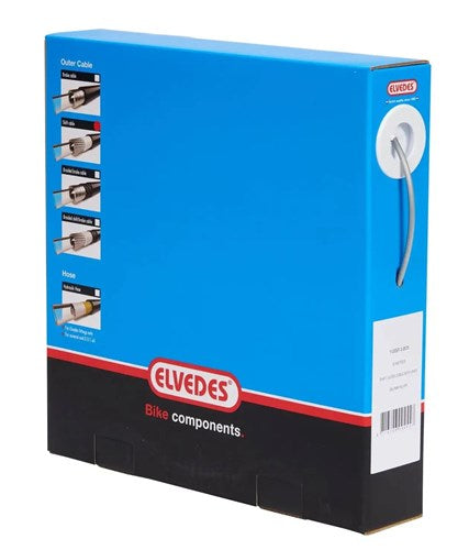 Communiquez le câble extérieur Elvedes avec doublure 30 mètres Ø4,2 mm - argent (30 mètres dans la boîte)