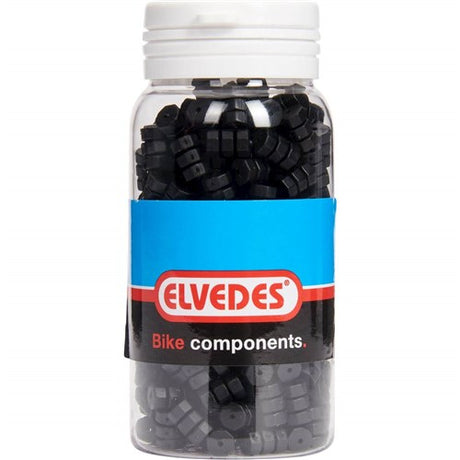 Joints joints en caoutchouc Elvedes pour câble de commutateur REM Ø1.1-1,5 mm noir (pot avec 250 pièces)