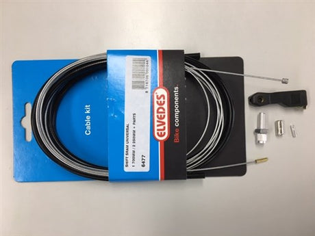 Ensemble de câbles d'engrenage Elvedes Sram Universal 1700 2250 mm galvanisé - noir (sur carte)