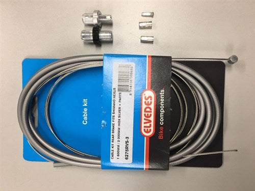 Elvedes kit de câbles frein arrière nexus argent acier inoxydable 6275