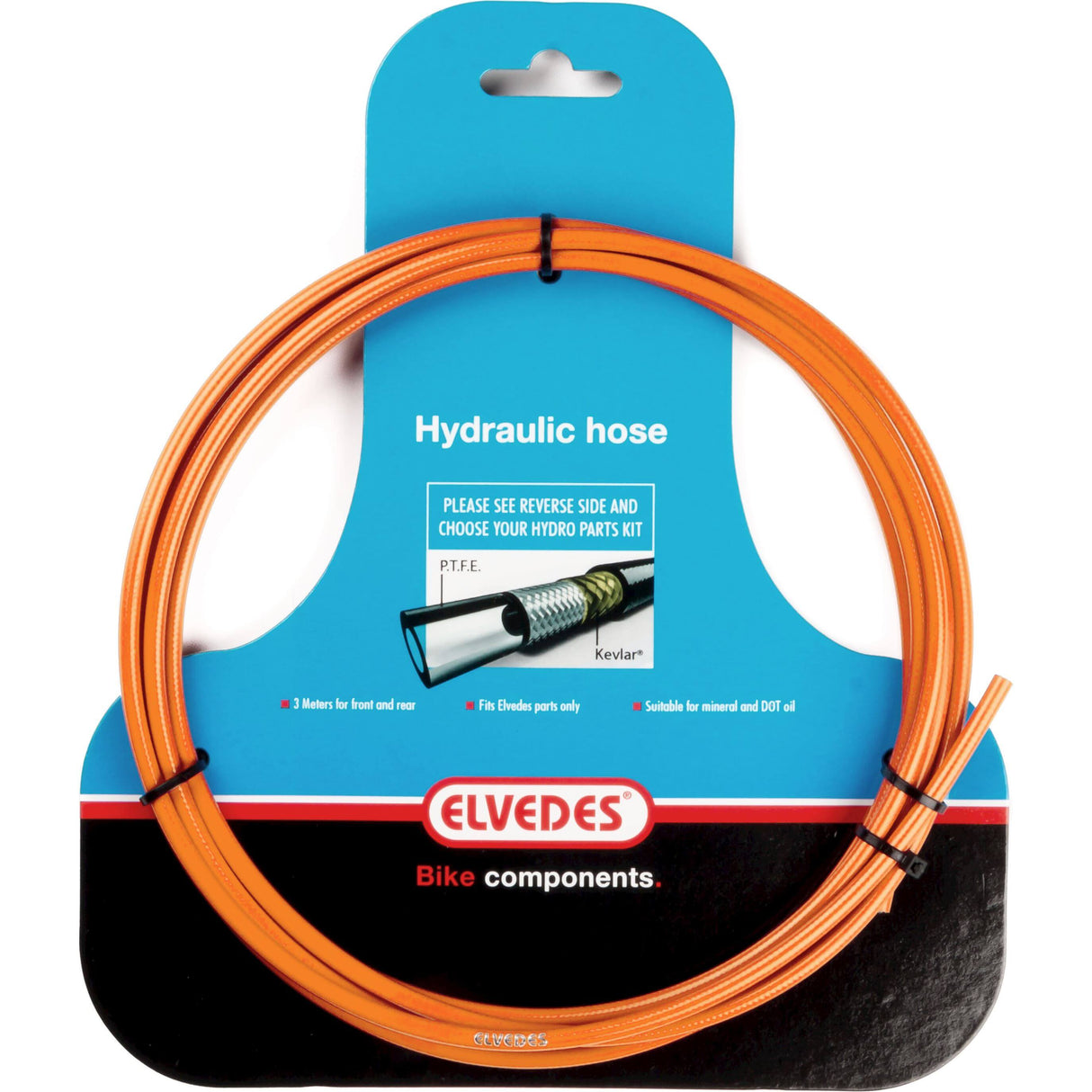 Elvedes Hydro Snake 3 Mtr Ptfe Orange 2011009