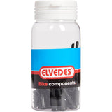 Elvedes kabelhat tip 5mm PVC sort (50x) ELV2012106