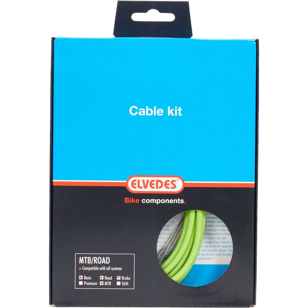 Elvedes Remkabel kit ATB Race Universal Green 2015015