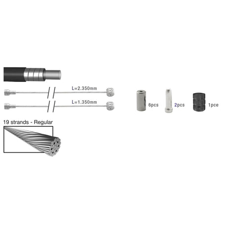 Shimano Rem Kabelkit ATB Race Universal Green 2015015