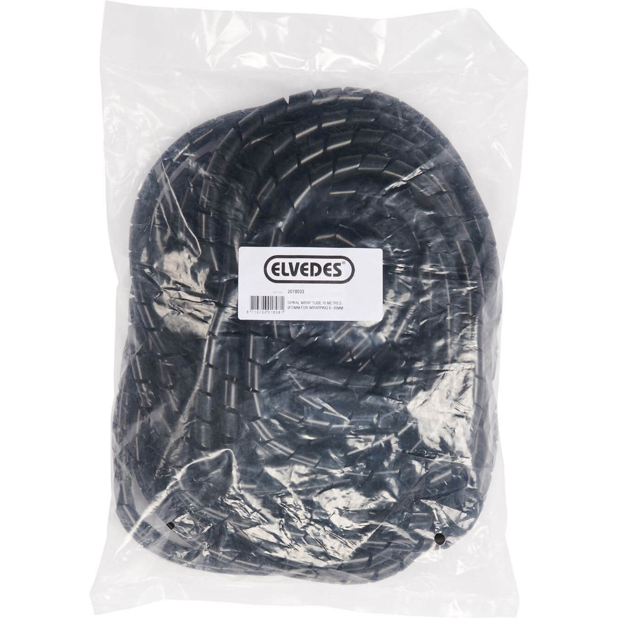 Tuyau spiralé Elvedes (12 mm) 10 mètres noir