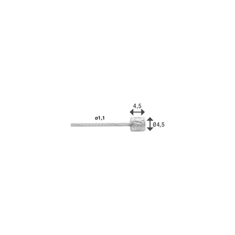 Elvedes Schakelbinnenk 2250 mm (50) en acier inoxydable N-Nippel 2021056-box